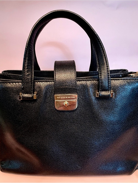 kate spade Handbags - kate spade Black Pebbled Leather Top-Handle Briefcase